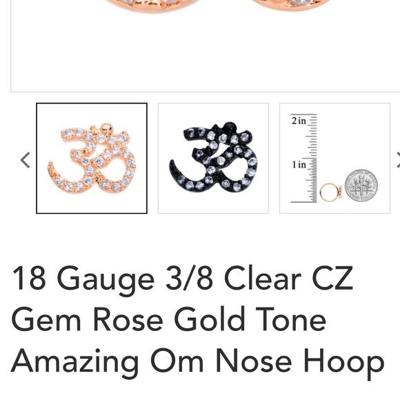 NWOT 18 Gauge Nose Ring - Picture 2 of 6